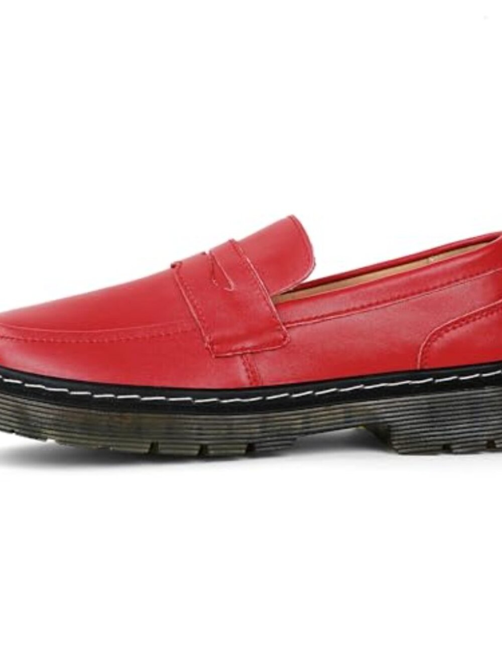 Women's Classic Penny Loafers Slip-On Leather Driving Mocc Fashion Shoes - Picture 3 of 7